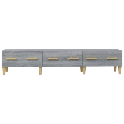 Tv-bänk grå sonoma 150x34,5x30 cm konstruerat trä