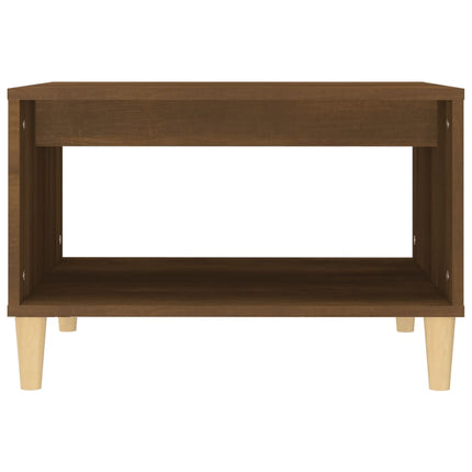 Soffbord brun ek 60x50x40 cm konstruerat trä