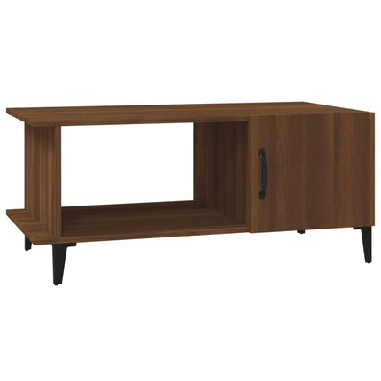 Soffbord brun ek 90x50x40 cm konstruerat trä