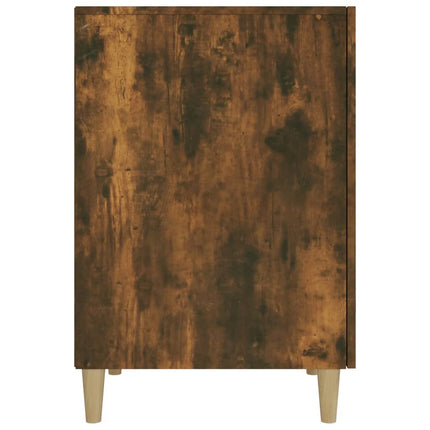 Skrivbord rökfärgad ek 140x50x75 cm konstruerat trä