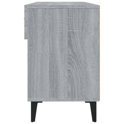 Skoställ grå sonoma 102x35x55 cm konstruerat trä
