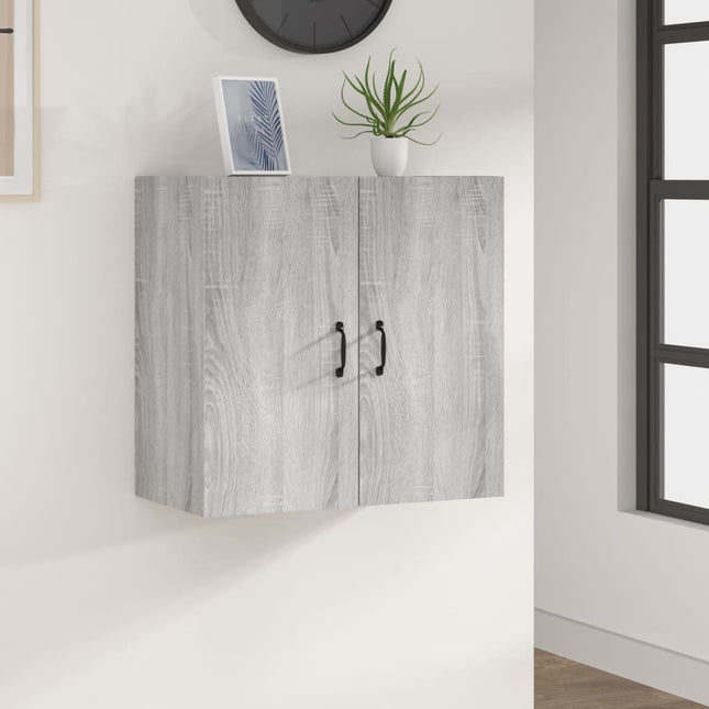 Väggskåp grå sonoma 60x31x60 cm konstruerat trä