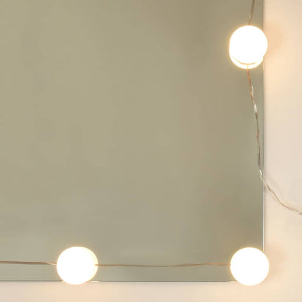 Spegelskåp med LED grå sonoma 90x31,5x62 cm