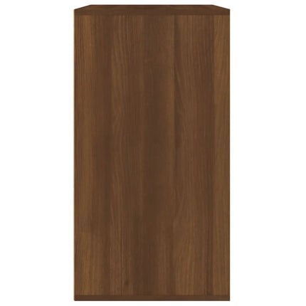 Sminkskåp brun ek 80x40x75 cm konstruerat trä