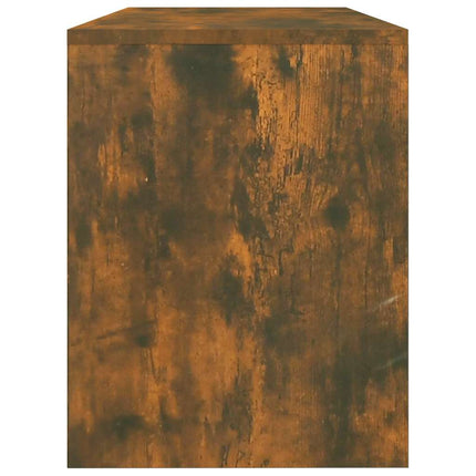 Sminkpall rökfärgad ek 70x35x45 cm konstruerat trä