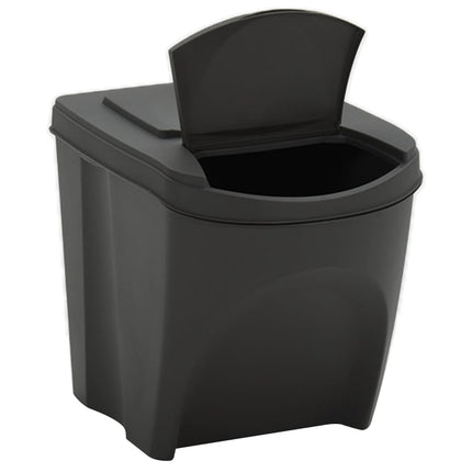 Stapelbara soptunnor 4 st grå 100 L polypropen