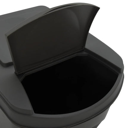 Stapelbara soptunnor 4 st grå 100 L polypropen