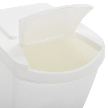 Stapelbara soptunnor 4 st vit 100 L polypropen