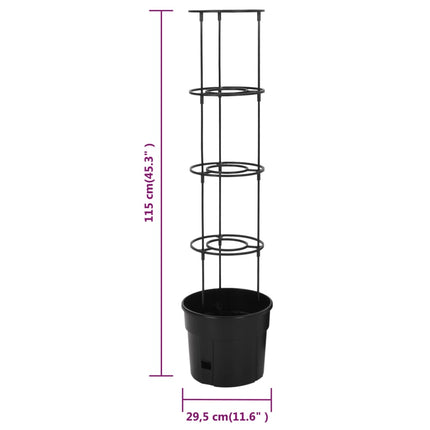 Kruka för tomatplanta Ø29,5x115 cm polypropylen