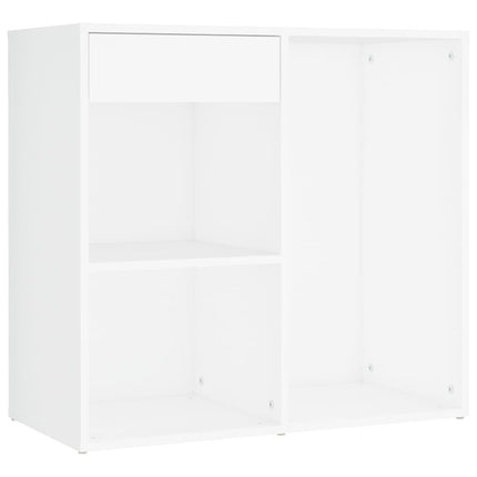 Sminkbord LED vit konstruerat trä
