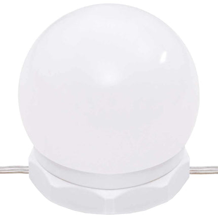 Sminkbord LED betonggrå konstruerat trä