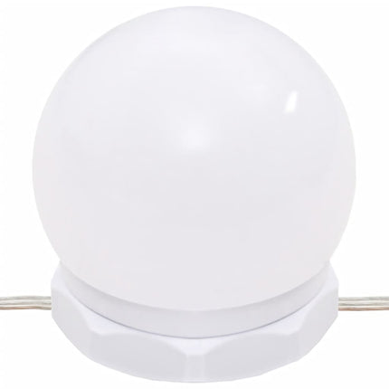 Sminkbord LED grå sonoma konstruerat trä