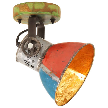 Industriell vägglampa/taklampa 2 st återvunnet 17x24 cm E27