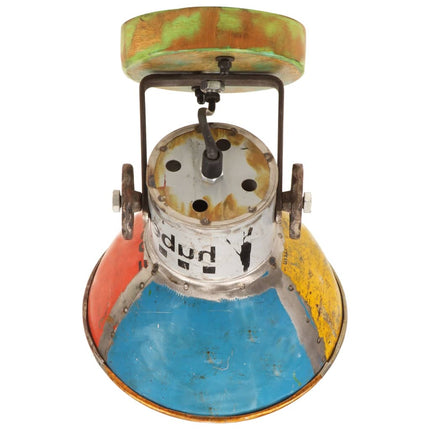 Industriell vägglampa/taklampa 2 st återvunnet 17x24 cm E27