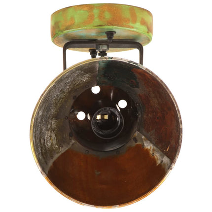 Industriell vägglampa/taklampa 2 st återvunnet 17x24 cm E27