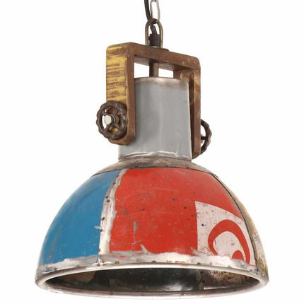 Hänglampa industriell 25 W flerfärgad rund 30 cm 27