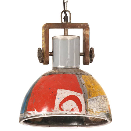 Hänglampa industriell 25 W flerfärgad rund 30 cm 27