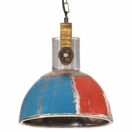 Hänglampa industriell 25 W flerfärgad rund 30 cm 27