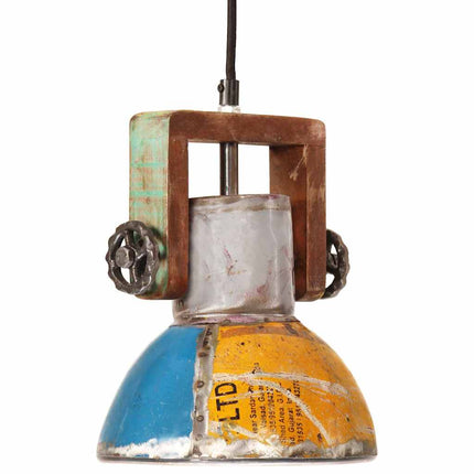 Hänglampa industriell 25 W flerfärgad rund 19 cm E27