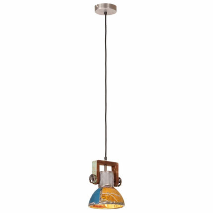 Hänglampa industriell 25 W flerfärgad rund 19 cm E27