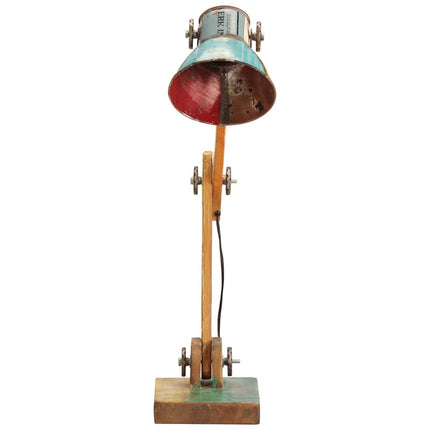 Skrivbordslampa industriell Flerfärgad rund 23x18x95 cm E27