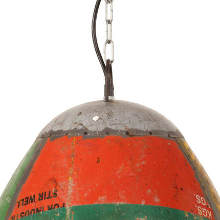 Hänglampa industriell 25 W flerfärgad rund 42 cm E27