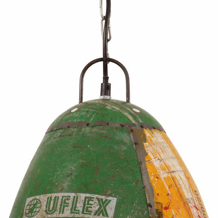 Hänglampa industriell 25 W flerfärgad rund 32 cm E27