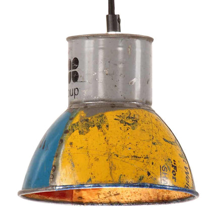 Hänglampa industriell 25 W flerfärgad rund 17 cm E27