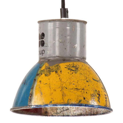 Hänglampa industriell 25 W flerfärgad rund 17 cm E27