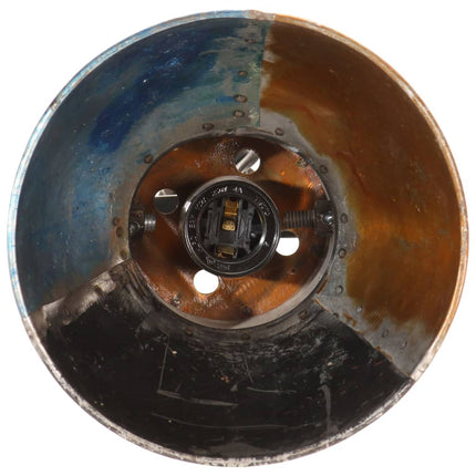Golvlampa med 2 lampskärmar flerfärgad E27