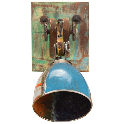 Vägglampa industriell stil flerfärgad rund E27