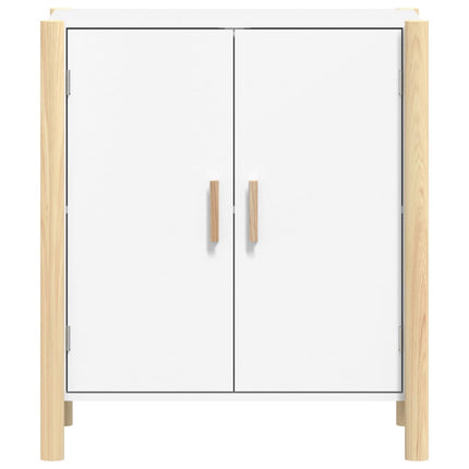 Skänk vit 62x38x70 cm konstruerat trä