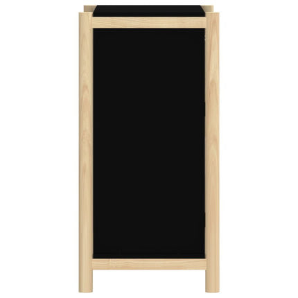 Skänk svart 62x38x75 cm konstruerat trä