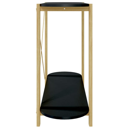 Konsolbord svart 110x38x75 cm konstruerat trä