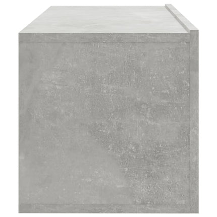 Väggmonterade tv-bänkar 4 delar betonggrå 100x30x30 cm