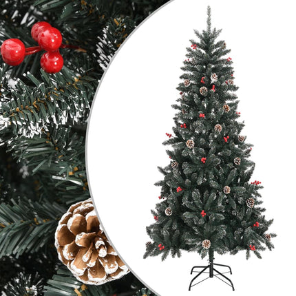 Plastgran med fot grön 240 cm PVC