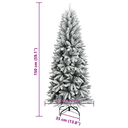 Plastgran med snö 150 cm PVC&PE