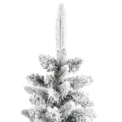 Smal plastgran med snö 180 cm PVC&PE