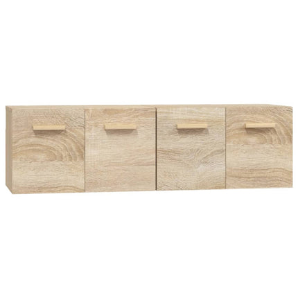 Väggskåp 2 st sonoma-ek 60x36,5x35 cm konstruerat trä