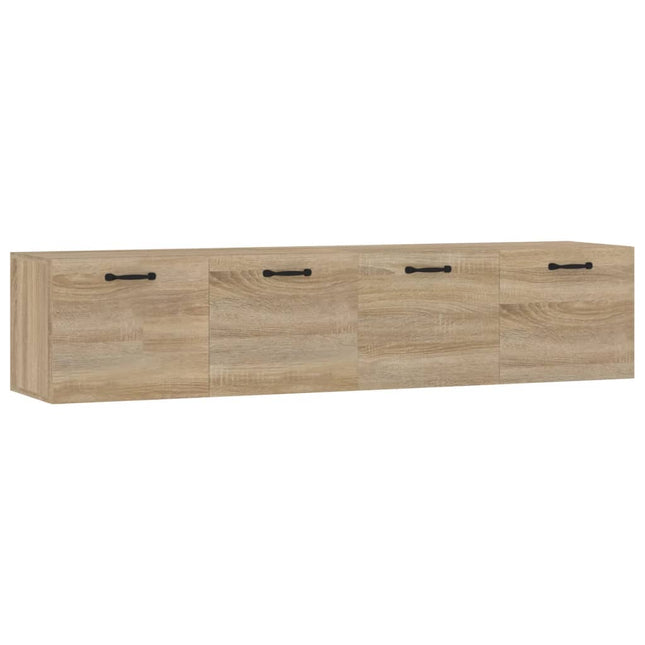Väggskåp 2 st sonoma-ek 60x36,5x35 cm konstruerat trä