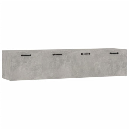 Väggskåp 2 st betonggrå 60x36,5x35 cm konstruerat trä