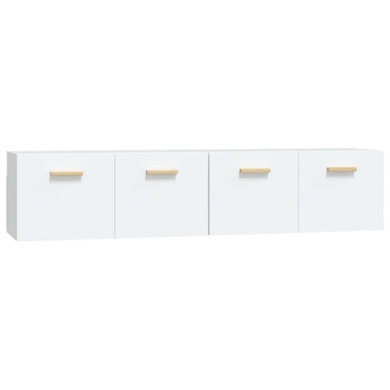 Väggskåp 2 st vit 80x35x36,5 cm konstruerat trä