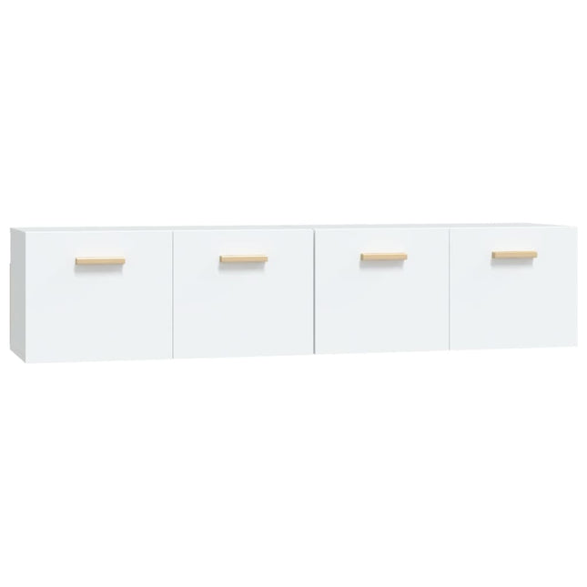 Väggskåp 2 st vit 80x35x36,5 cm konstruerat trä