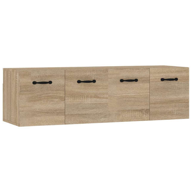Väggskåp 2 st sonoma-ek 80x35x36,5 cm konstruerat trä