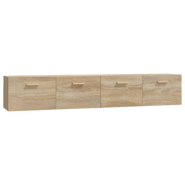 Väggskåp 2 st sonoma-ek 100x36,5x35 cm konstruerat trä