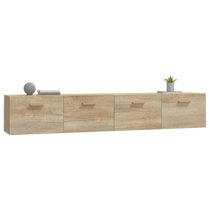 Väggskåp 2 st sonoma-ek 100x36,5x35 cm konstruerat trä