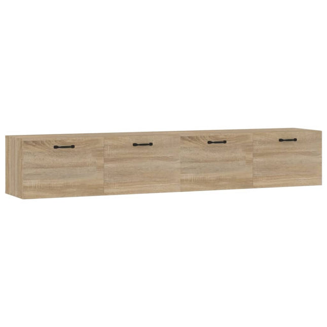 Väggskåp 2 st sonoma-ek 100x36,5x35 cm konstruerat trä