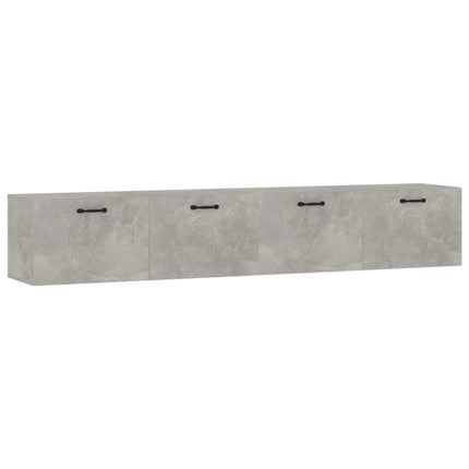 Väggskåp 2 st betonggrå 100x36,5x35 cm konstruerat trä
