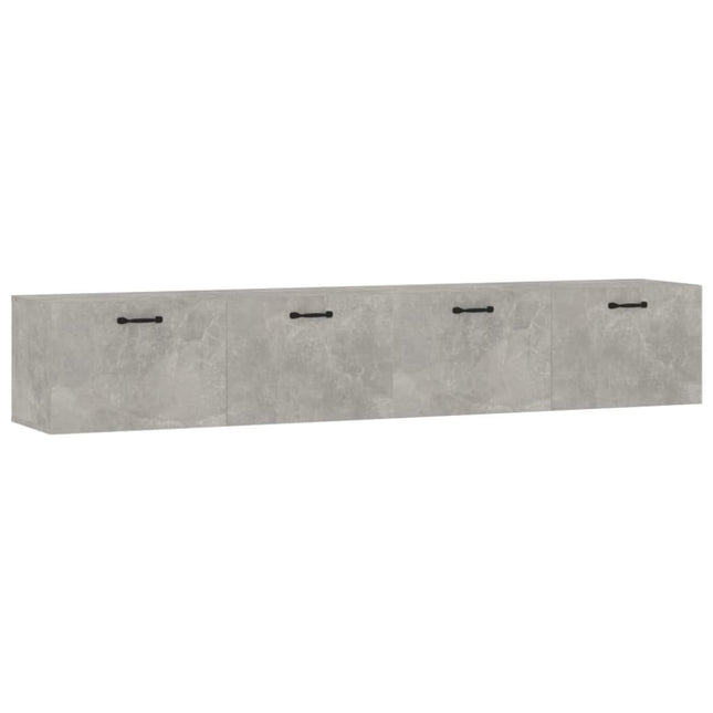 Väggskåp 2 st betonggrå 100x36,5x35 cm konstruerat trä
