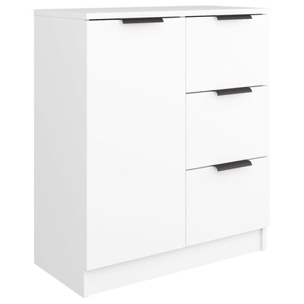 Skänkar 2 st vit 60x30x70 cm konstruerat trä